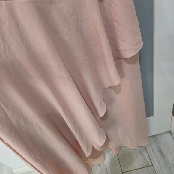 City Chic Pink Wrap Maxi Dress 18 | Cold Shoulder Strappy Formal Gown - Picture 8 of 16